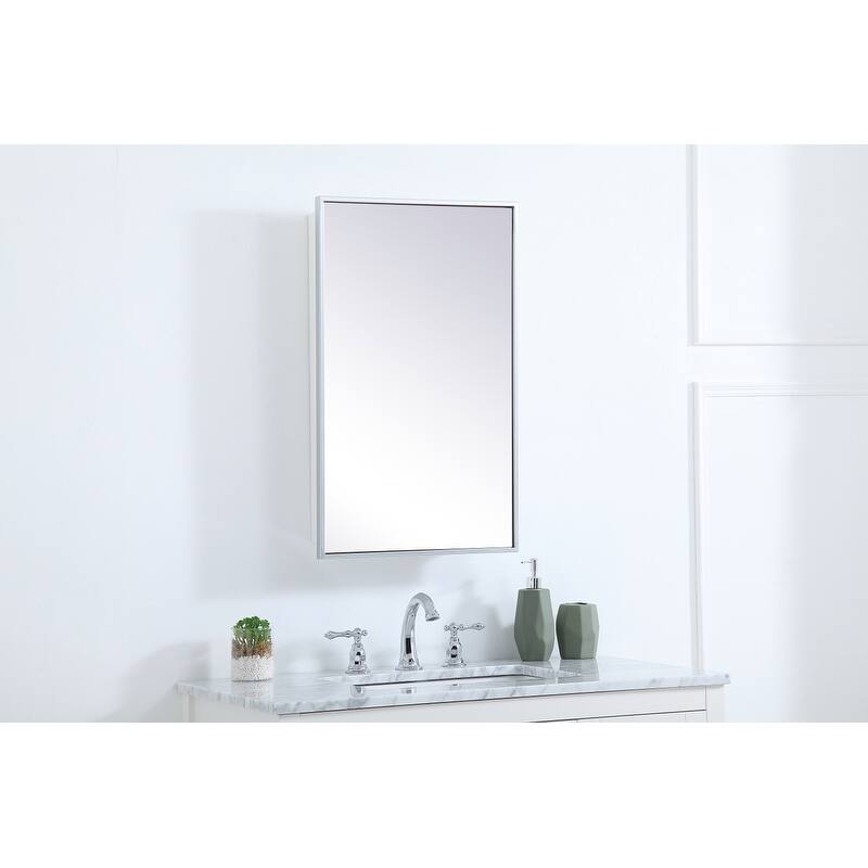 Lulu Mirrored Rectangular 2-shelf Medicine Cabinet
