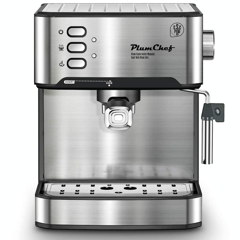 20 Bar Professional Espresso Machine with Milk Frother, Single & Double Shot, ESE Pod Compatible