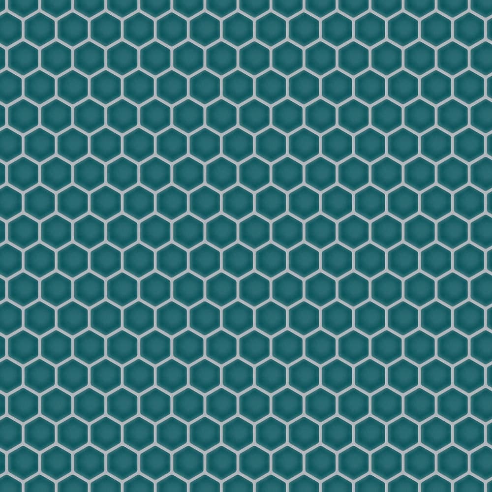 Merola Tile Tribeca 1" Hex Jade 10-1/4" x 11-7/8" Porcelain Floor and Wall Tile