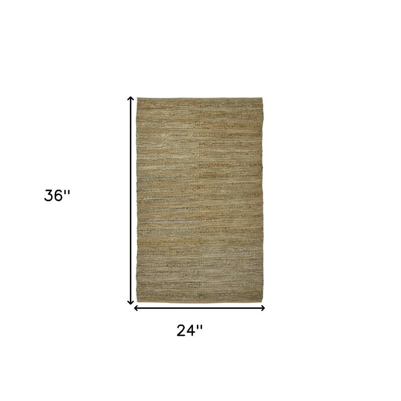 HomeRoots Striped Lodge Rectangle Area Rug