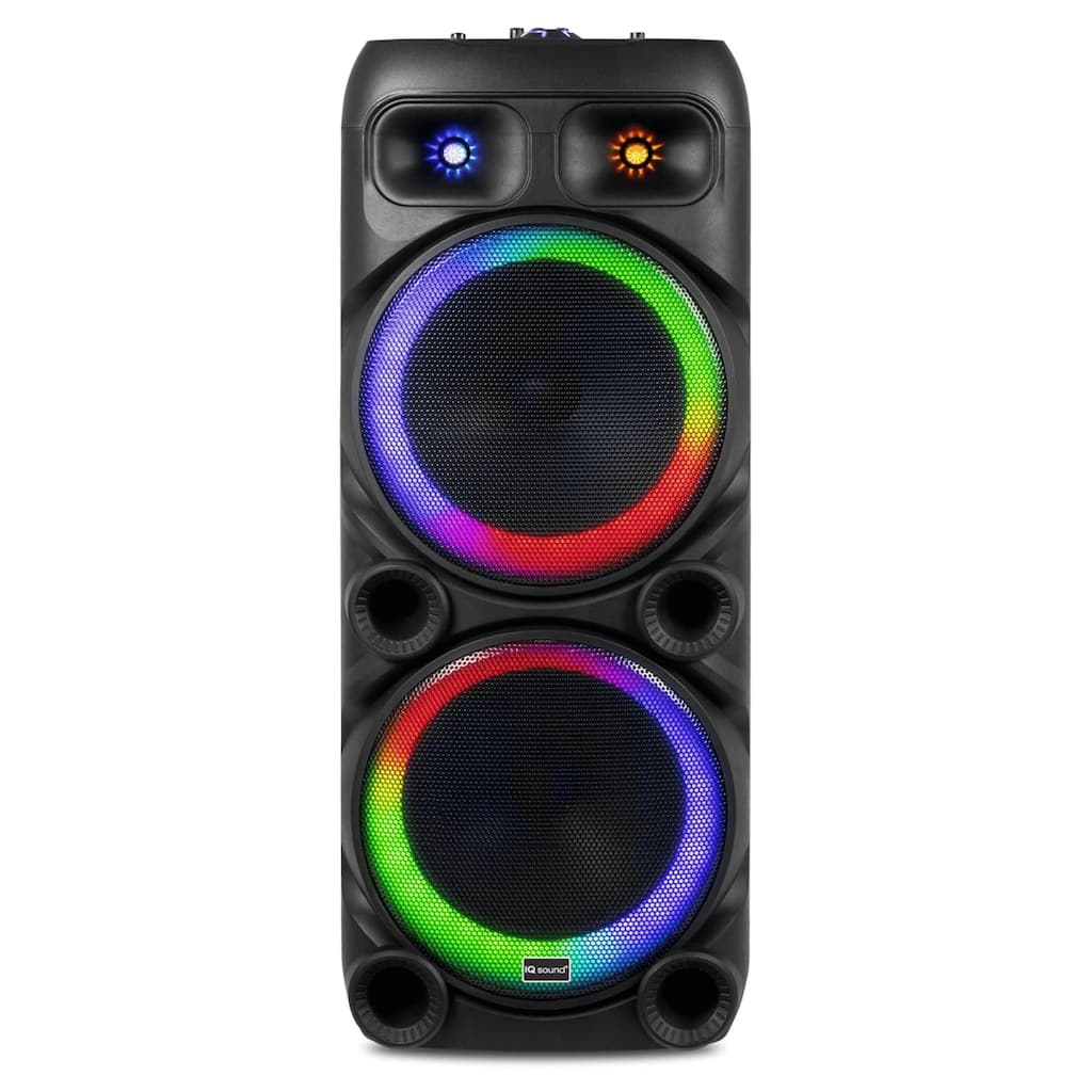 IQ Sound 2x12-Inch Portable Bluetooth Party Speaker