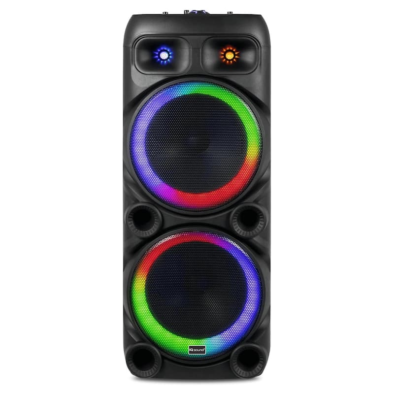 IQ Sound 2x12-Inch Portable Bluetooth Party Speaker