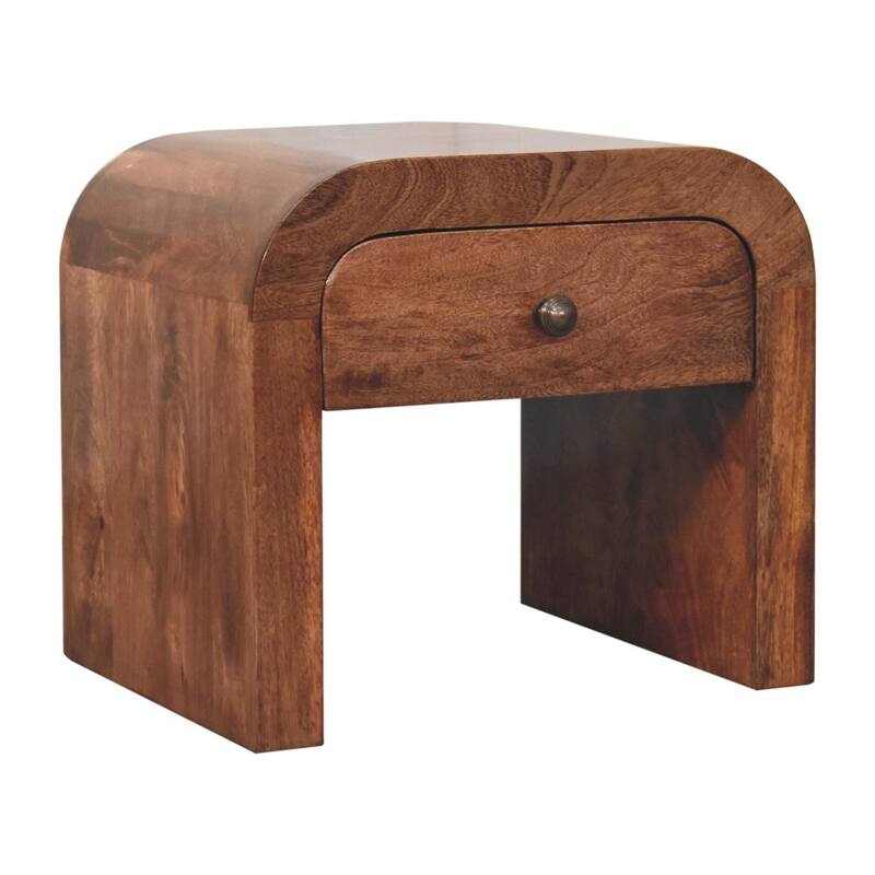 Solid Wood Honey Caramel Darcy Bedside