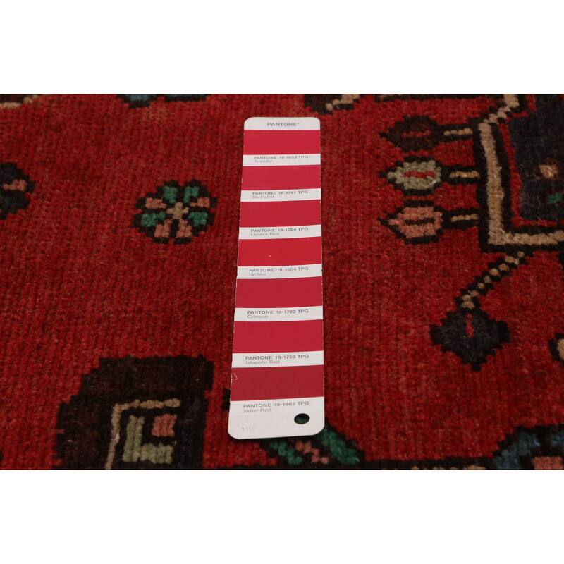 ECARPETGALLERY Hand-knotted Anadol Red Wool Rug - 3'5 x 9'9