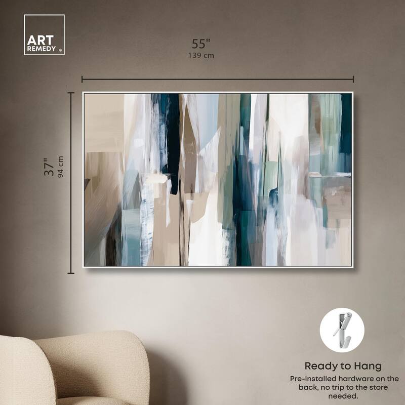 Color Columns Canvas by Art Remedy