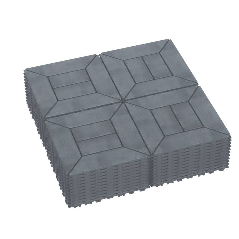 New Style 12" Patio Deck Tiles DIY Module Interlocking Decking Tiles Floor Tile