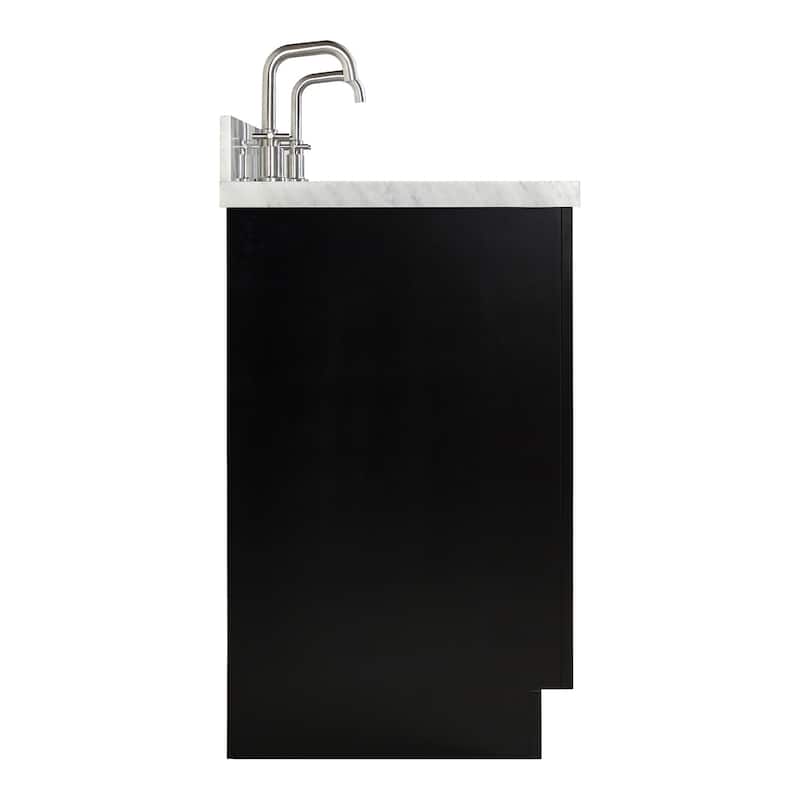 Ariel P73DCWRVO Milan 73" Free Standing Double Basin Vanity Set with