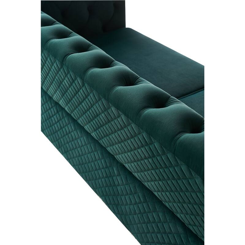 Modern Tufted Velvet Sofa