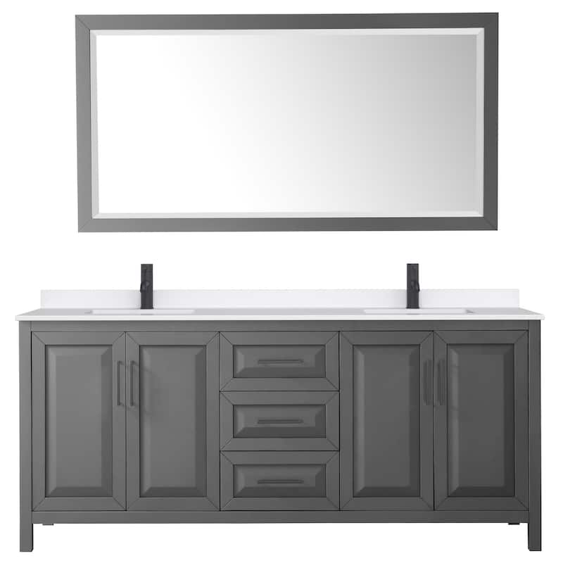 Wyndham Collection WCV252580D-QTZ-UNSM70 Daria 80" Free Standing