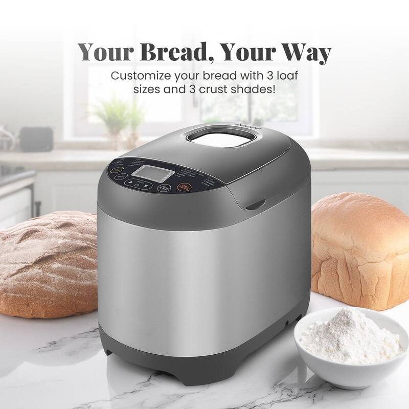 Elite Cuisine EBM5318 2lb Programmable Bread Machine