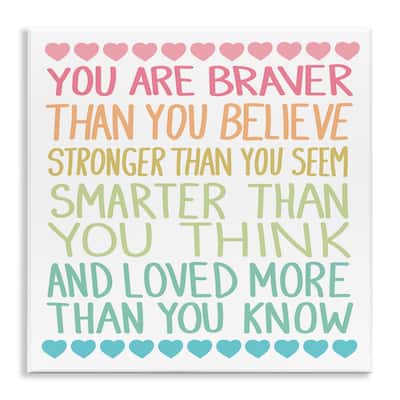 Stupell Rainbow Confidence Phrases Wall Plaque Art Design By Sweet Melody Designs