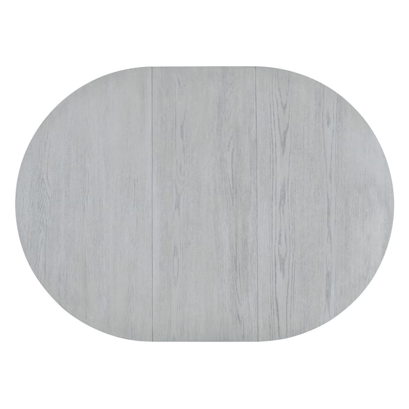 42" Extendable Round Dining Table and 4 Upholostered Chairs, 5-Piece Set