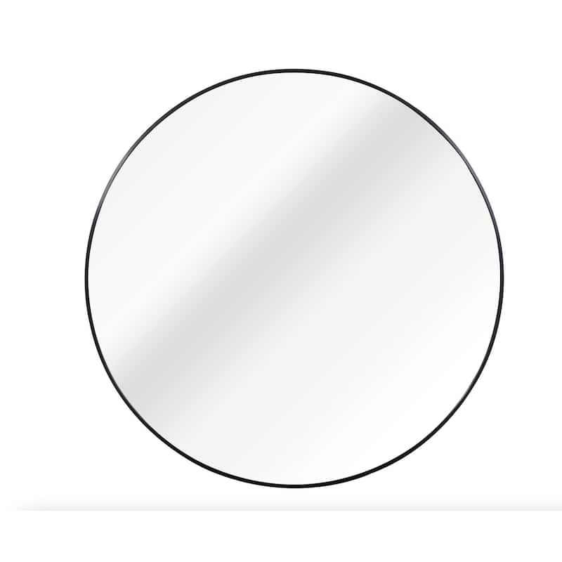 39 Inch Metal Framed Round Bathrrom Mirror For Wall