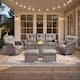 Option Brown Wicker & Gray cushion
