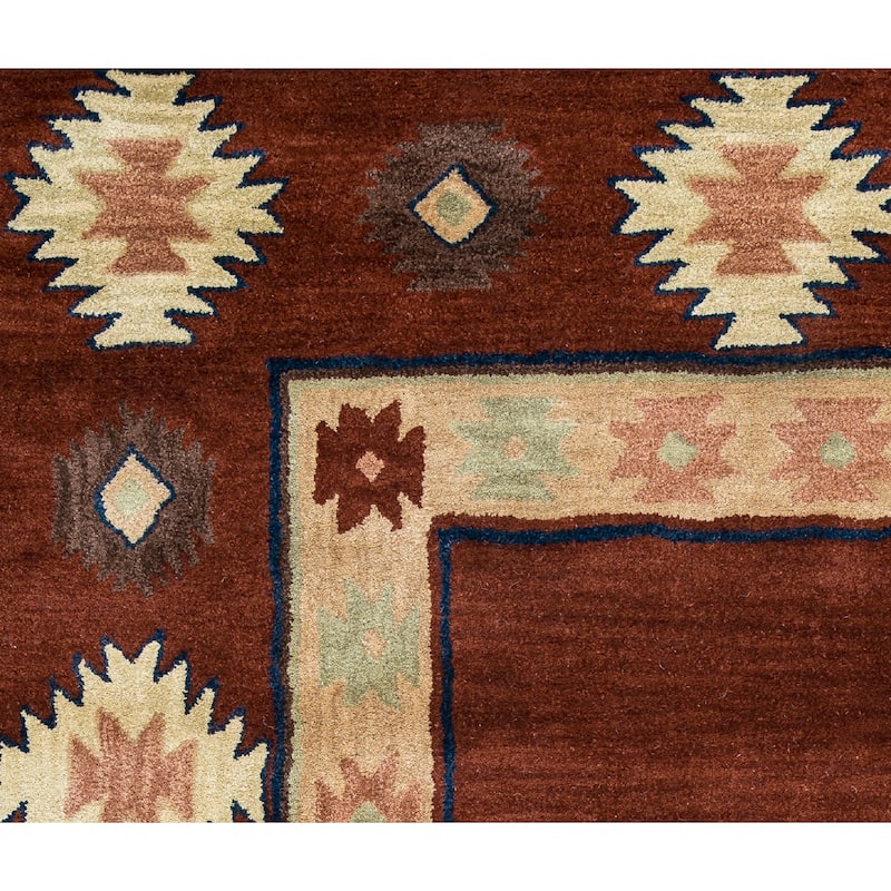 Alora Decor Ryder Hand-tufted Southwestern Wool Rug