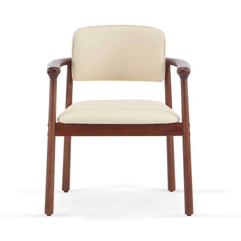 2 - Pack Dining Room Chairs,Sturdy Rubber Wood, Comfortable Pu Foam Seat,Ideal For Home & Kitchen