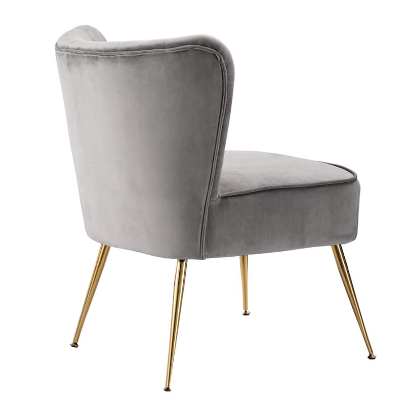 Haven Contemporary Velvet Upholstered Accent Chair
