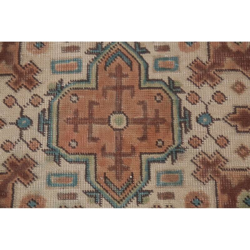 Traditional Tabriz Persian Vintage Area Rug Hand-Knotted Wool Carpet - 9'3"x 12'5"