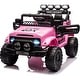 preview thumbnail 1 of 28, 12V Kids Ride On Truck Car for Ages 3-8 Years Best Gift Pink