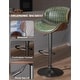 preview thumbnail 26 of 78, Bar Stools Adjustable Height Swivel Faux Leather Armless Barstools