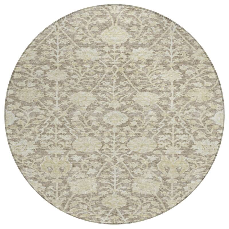 HomeRoots Floral Transitional Rectangle Outdoor Rug