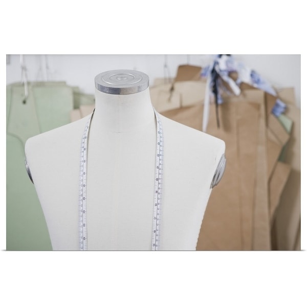 "Mannequin with measuring tape" Poster Print