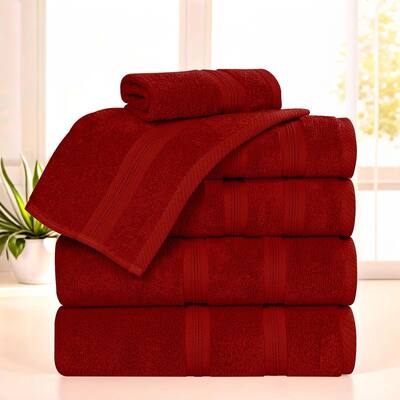Superior Smart Dry Zero Twist Cotton 6-Piece Assorted Towel Set