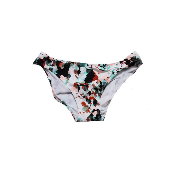 Hula Honey Pink Multi Spring Splash Printed Tab-Side Bikini Bottom XL