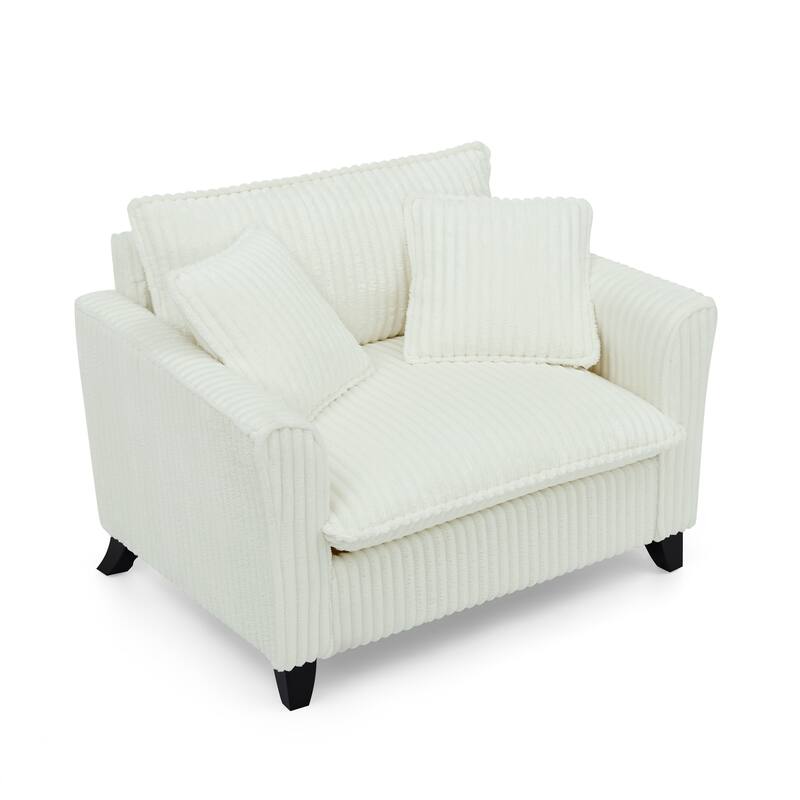 Lazy Sofa Chair, Comfortable Single-person Sofa Chair, with a Backrest and Soft seat Cushion, Having Armrests on Both Sides