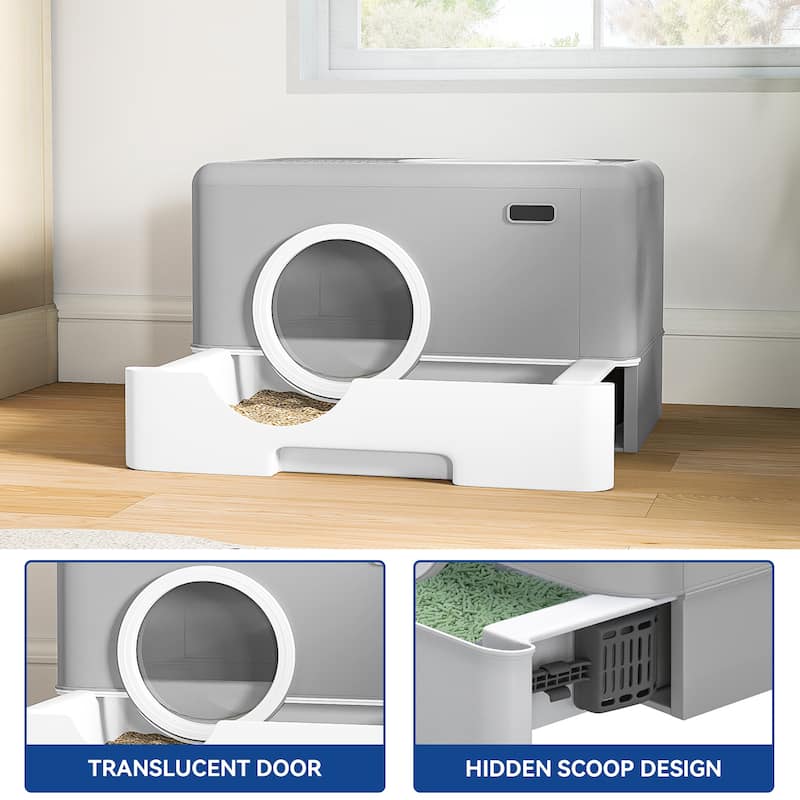 Cat Litter Box Enclosed Cat Toilet