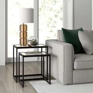 Rocco Rectangular Nested Side Table - 22" Wide