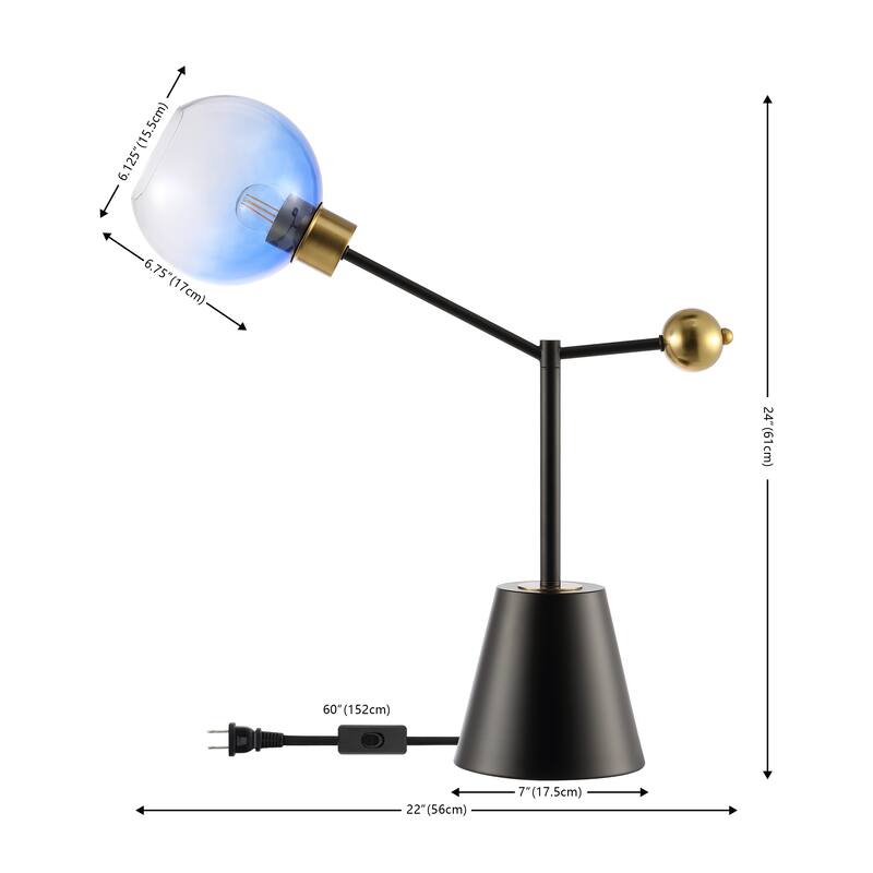 SAFAVIEH Lighting Angi 24" Modern & Contemporary Table Lamp - 22" W x 7" D x 24" H - 22Wx7Dx24H