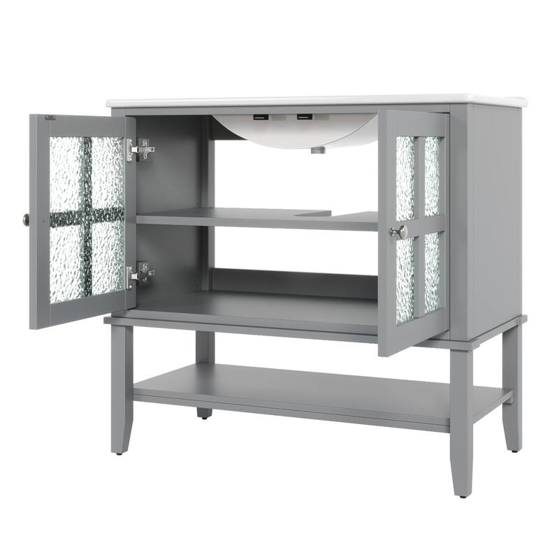 Christopher Knight Home 36" Stylish and Functional Bathroom Vanity with Sink