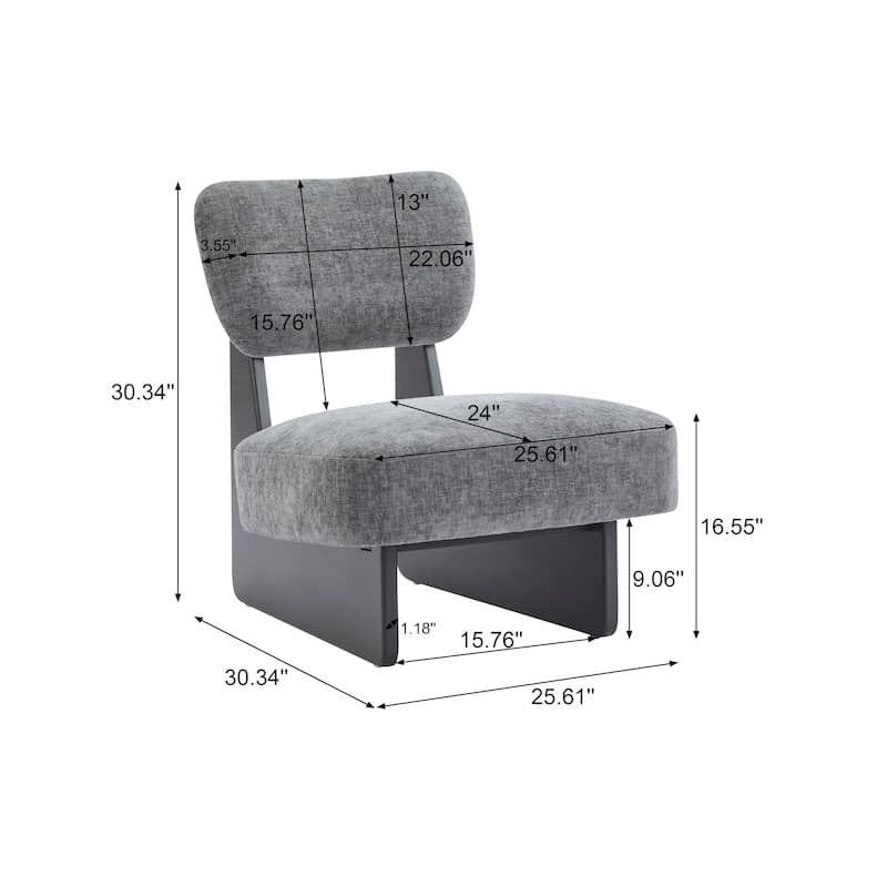 Polyester Solid Wood Modern Lounge Chairs Set with Ergonomic Design and Minimalist Style