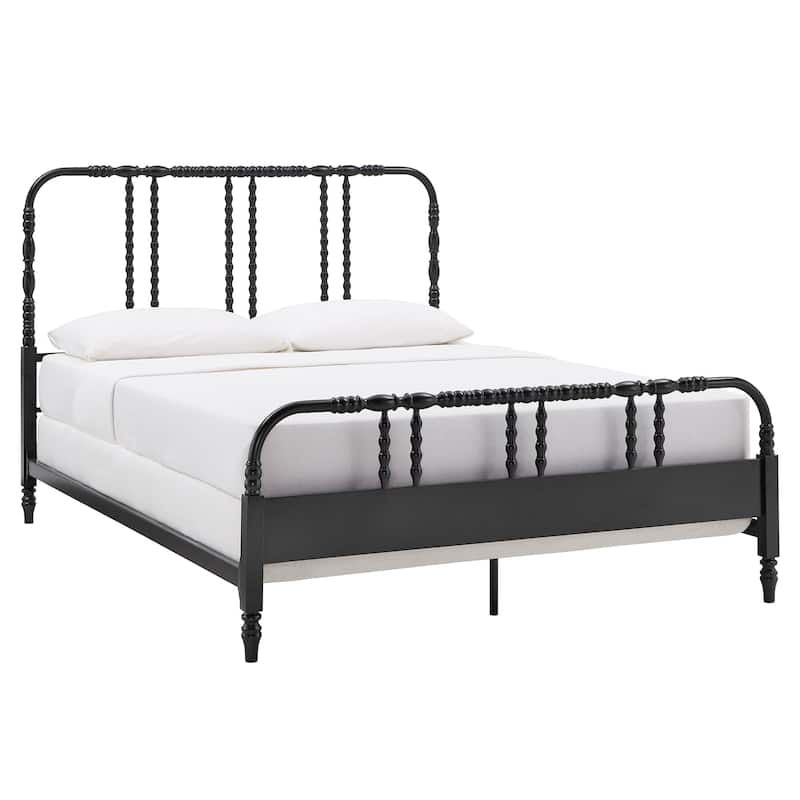 Georgia Metal Spool Bed by iNSPIRE Q Classic - Black - Queen