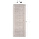 preview thumbnail 53 of 76, Vintage Washable Rug – Low Pile with Subtle Pattern, Perfect for Neutral Spaces in Living Room, Entryway, or Bedroom