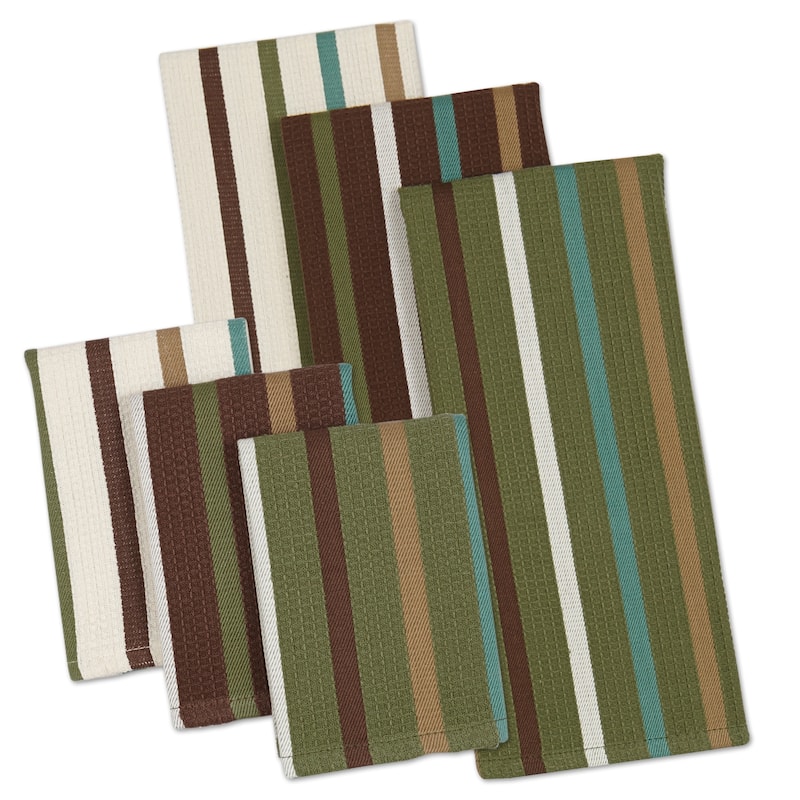 DII Pea Patch Check Heavyweight Dishcloth (Set of 4)