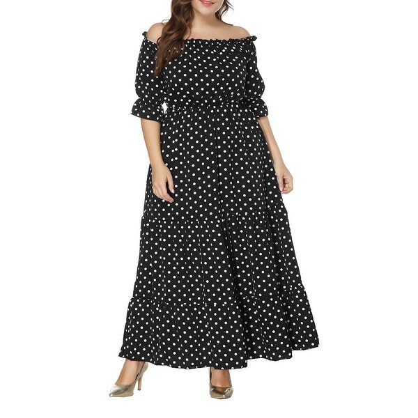 plus size short sleeve long dresses