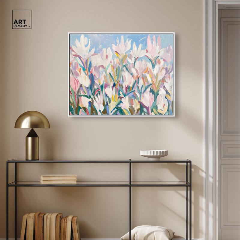 Morning Mist Bloom II Canvas by Art Remedy