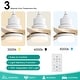 preview thumbnail 28 of 86, Sofucor 48/52 Inch Ceiling Fan with Light, Solid Wood Blades for Living Room, Bedroom,Smart Optional