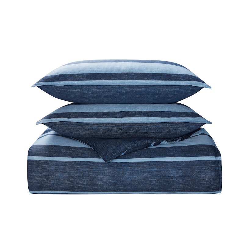 Nautica Longpoint Navy Reversible Cotton Comforter Set