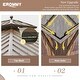 preview thumbnail 58 of 142, Outdoor Hardtop Gazebo Pergola w Galvanized Steel Roof and Aluminum Frame, Prime Curtains and nettings include