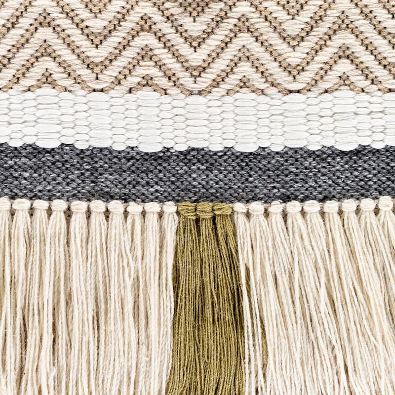 Artistic Weavers Jann Hand-Woven Tiered Fringe Wall Hanging - 32"H x 20"W