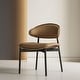 preview thumbnail 5 of 17, Modern Dining Chair 2 Piece Set Ergonomic Foam-Padded Chairs with Curved Backrest - 18.5"Wx18.5"Dx29.13"H