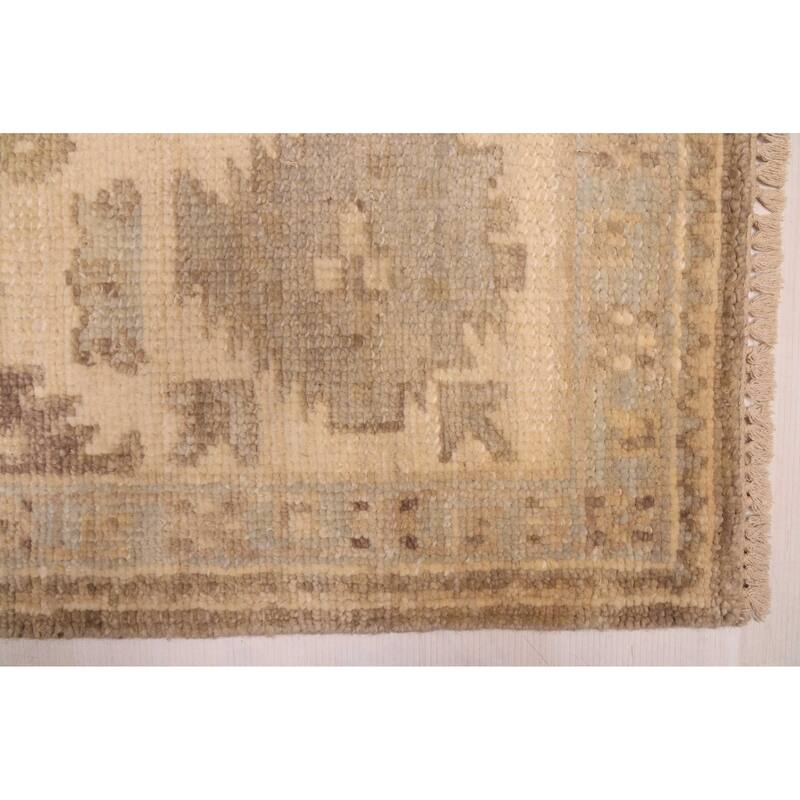 ECARPETGALLERY Hand-knotted Kavya Oushak Taupe Wool Rug - 9'1 x 12'3