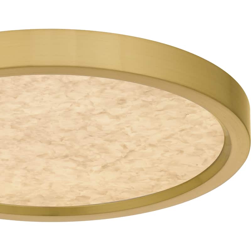 Outskirts Integrated LED Brushed Gold Flush Mount with CCT Switch