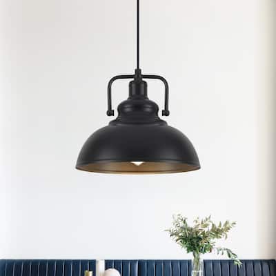 1-Light Kitchen Island Lighting 11.5"W Pendant Light for Entryways
