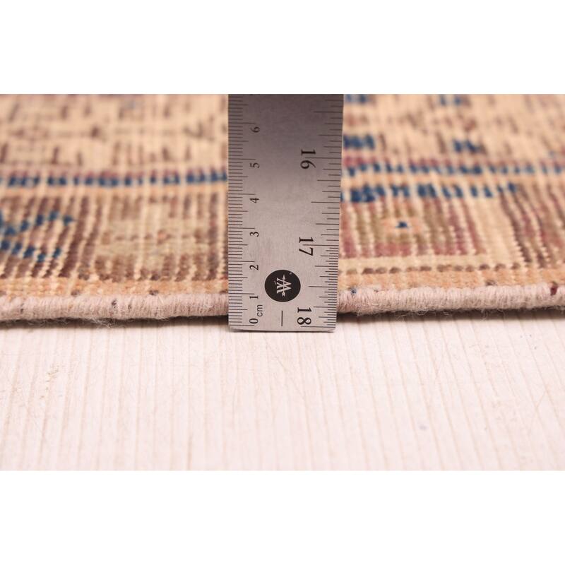 ECARPETGALLERY Hand-knotted Antalya Vintage Navy, Tan Wool Rug - 4'11 x 7'2