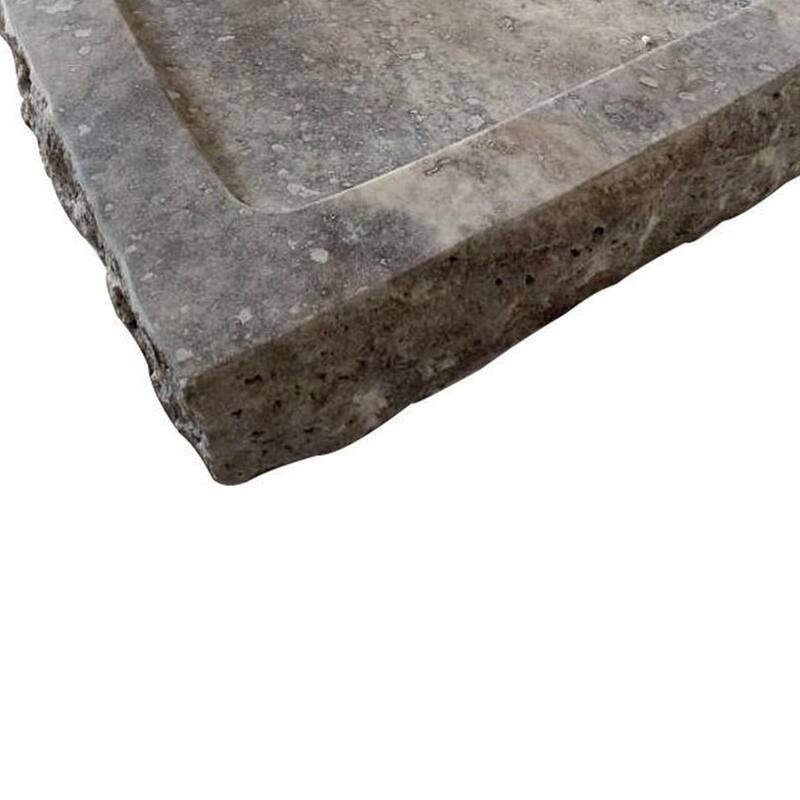 AA Warehousing Anthony Travertine Rectangular Sink