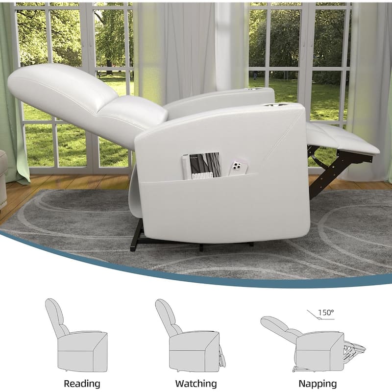AECOJOY Power Glider Recliner Chair Nursery Glider Chair Single Sofa